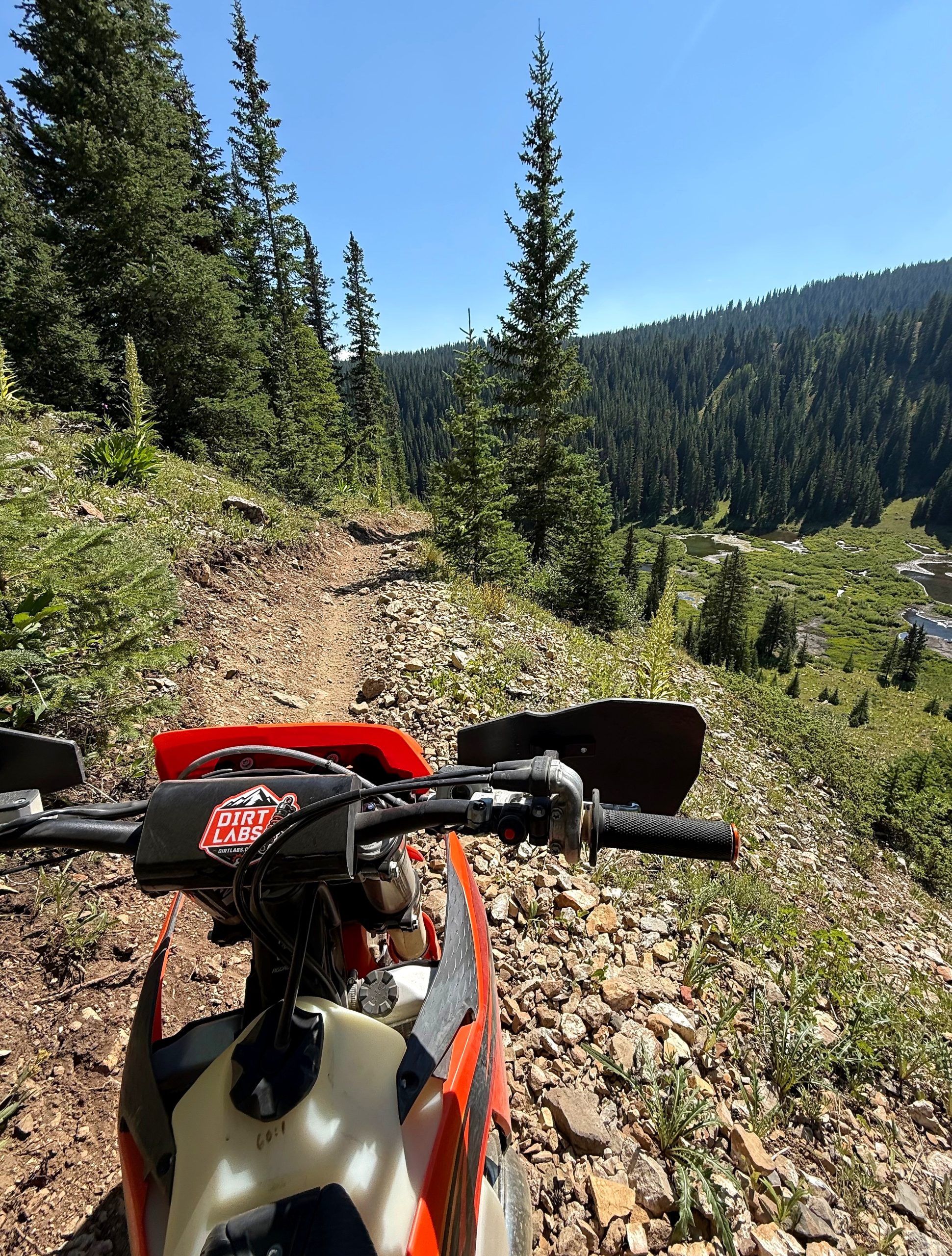 Dirtlabs-equipped bike on Colorado singletrack